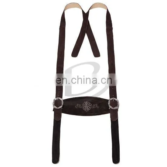 German Bavarian Oktoberfest Trachten Lederhosen Short Cow Suede Leather (Oktoberfest Lederhosen) photo-3