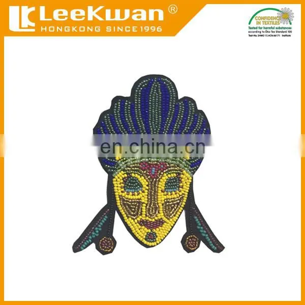 High Quality Sew on Crystal Beaded Rhinestone Buddha Applique Patch photo-5