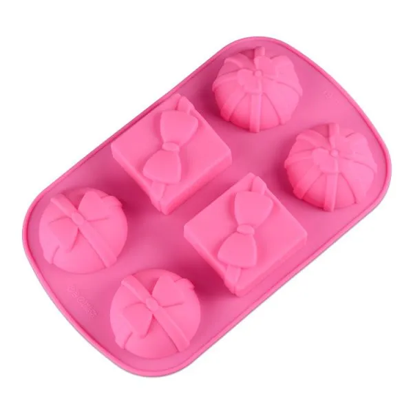 Free Sample Food Grade Heat Resistant Nontoxic Silicone Cake Mold Baking Mousse Pudding Mold Tool 6holes photo-2
