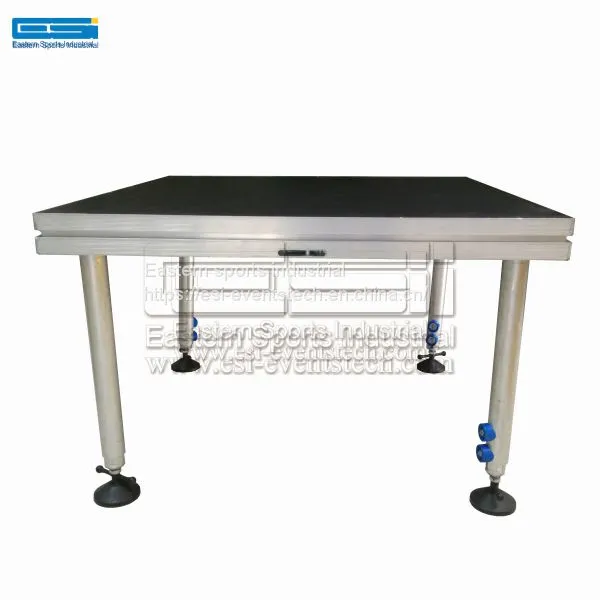 Decent 4x8 Acrylic Riser Folding Adjustable Cheap Aluminum Crystal Wedding Used Portable Staging Retractable Stage Platf photo-2