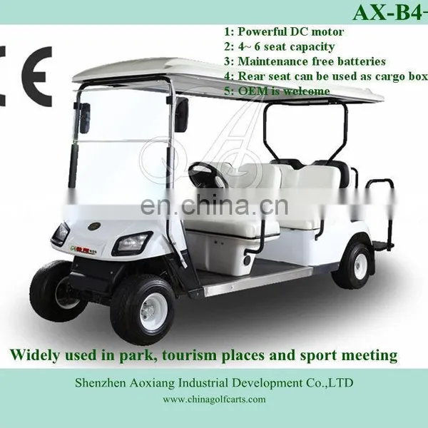 Cheap 6 Seater ce Approval Electric Car for Sale From Golf Cart Factory Sale (AX-B4+2)