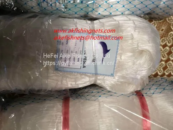 (Red de Pesca Monofilamento)High Quality Crystal Fishing Nets ,soft and Shine,depthway, Twine Selvage,strong Double Knot photo-3