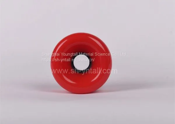 pu Wheels for Skate Board 75*51 Round PU Wheels Red pu Wheels for Skateboard Supplier photo-3