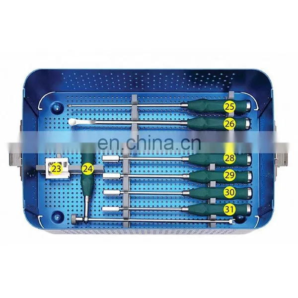 Excellent Quality Instrument Orthopedic PLIF Peek Cage & Lumbar Titanium Cage Instrument Set General Surgery Instrument Set photo-7