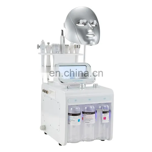 Multifunction Oxygen Hydrogen Small Bubble Skin Care Beauty Machine Blackhead Remover Facial Cleansing Machine photo-3