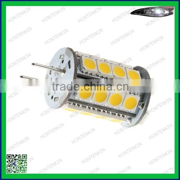 Bi-pin G4 Tower Type 30 LEDs SMD 5050 LED Bulbs Warm White 12V DC photo-4