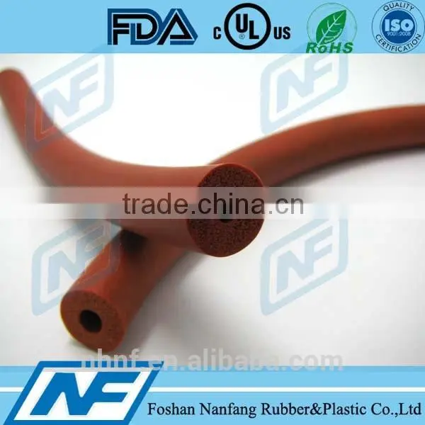 10 Shore C Brownish-red Color Soft Rubber Tubing photo-3
