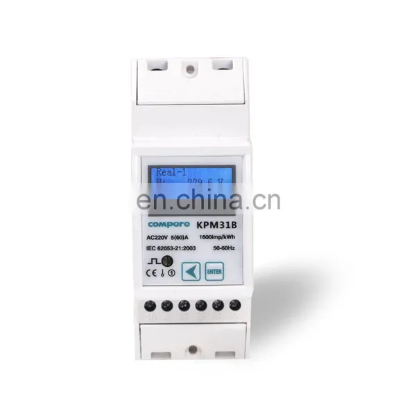 Smart Prepaid Billing Meter Single Phase Electricity Usage Meter 220v photo-3