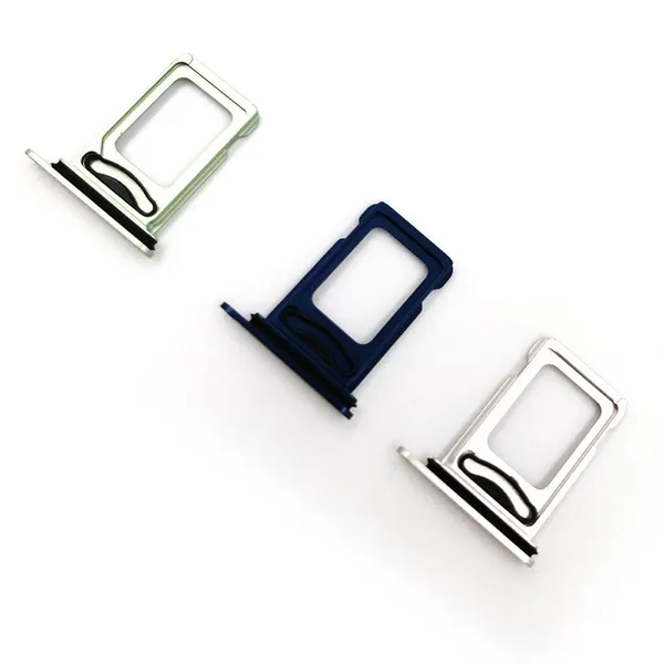 Mobile Phone Sim Cards For IPhone 12 Dual Sim Card Tray Slot Holder Adapter Cell Phone Spare Parts photo-4