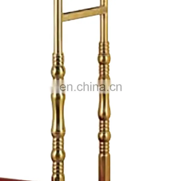 Sales Promotion Luxury 5 Star Lobby Luggage Cart Royal Polo Luggage Trolley/ Hotel Luggage Trolley Cart photo-4