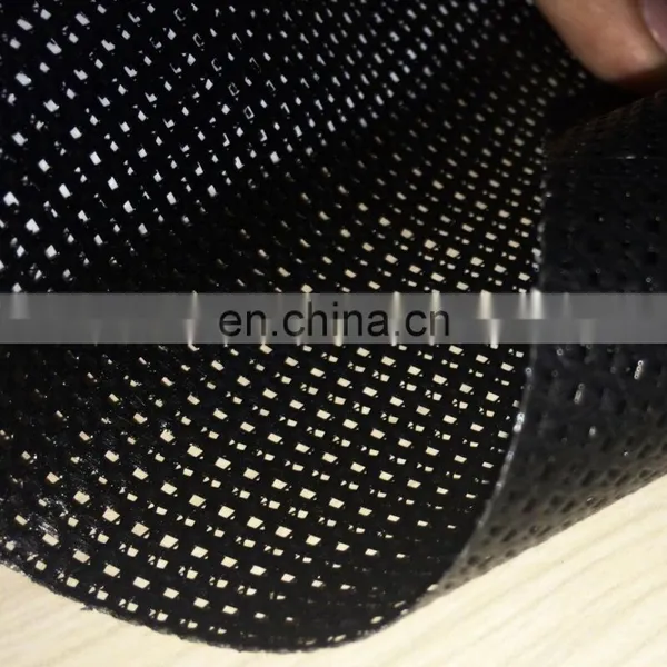9*9 PVC Coated Fabric Mesh Tarps Black Sunblock Mesh Tarp for Fence Backyards Construction photo-5