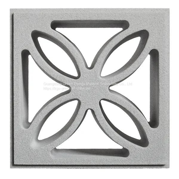 Golden Green Energy Supplies Foamed Ceramic Hollow Concrete Masonry Unit Foamed Ceramic Component Lightweight Porous Art Modeling Partition Hollow