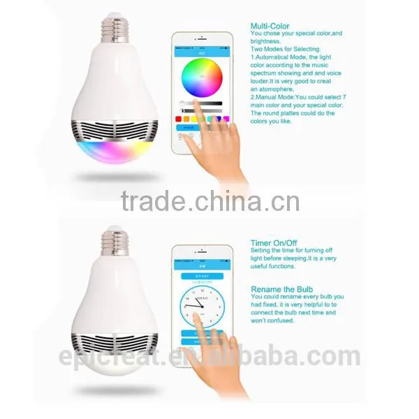 Manufacturor 2016 Blutooth Speaker,led Bulb Speaker,partable Speaker photo-5