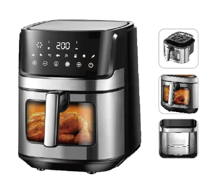 Air Fryer Large Capacity/15L Household Multifunctional Visual/baking Integrated Electric Oven Stainless Steel Oven（Wechat:13510231336） photo-2