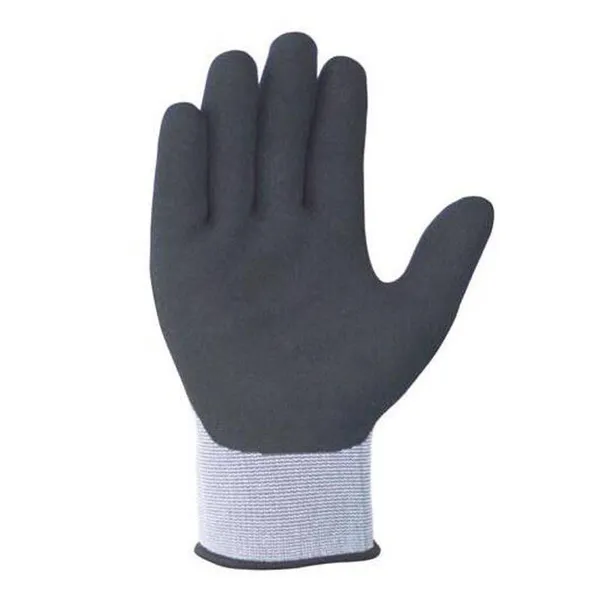 Enkerr Ms851042 Black Nitrile Ultra-fine Foamed Coated Oil-resistant Gloves, Nitrile Coated Gloves photo-2