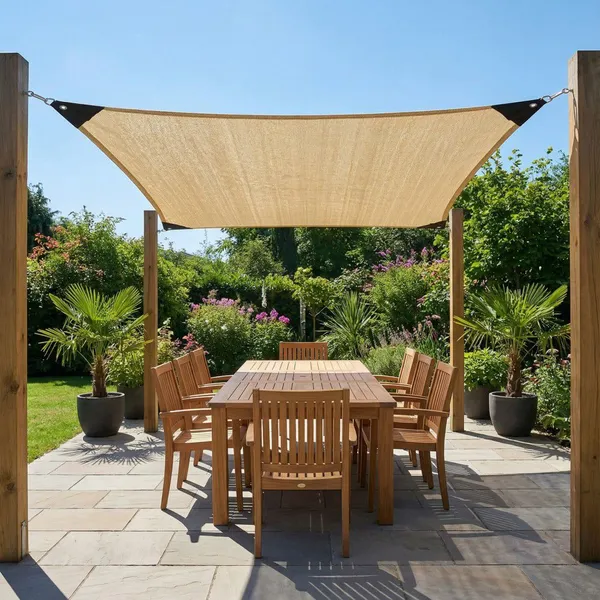 Good Quality Sun Shadow Shade Sail Garden Plaza Yard Reinforced Corner Shade Sail for Mexico photo-3