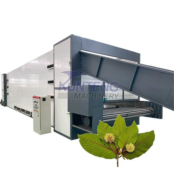 Intelligent Temperature Control Mesh Belt Dryer Leaf Drying Machine EPC