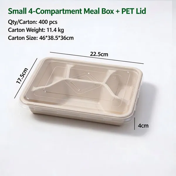 Disposable Bamboo Pulp Tray-bamboo Fiber Serving Tray-plant Fiber Platter-bamboo Fiber Food Container photo-4