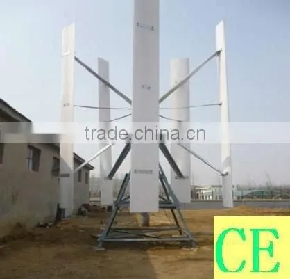 1KW Small Vertical Axis Wind Turbine System Mini Home Use Windturbine System
