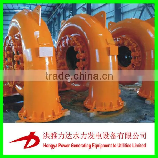 Water Energy Turgo Turbine Head 40-300m Inclined Jet Turbine Renewable Energy photo-5