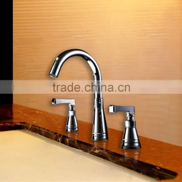 Hot Sale Double Handle Brass Basin Faucet BNF589 photo-4