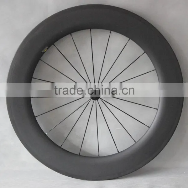 Carbon Bicycle Wheelset 86mm Clincher Road Bike Wheels 27mm Width W56C photo-3