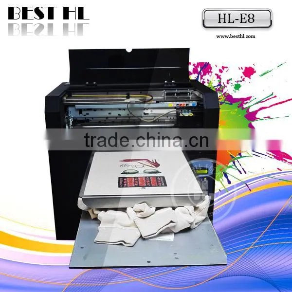 A3 Size 8 Color Printer Can Directly Print on T-shirt, no Need Pre-treatment Printing Machine