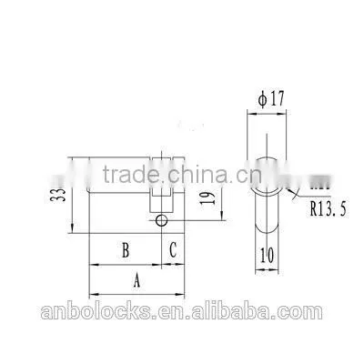 Sliding Bathroom Door Lock With Half Cylinder for Emergency photo-2