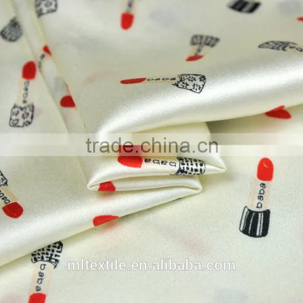 New Style China Strech Silk Satin Printed Fabric for Dress photo-2