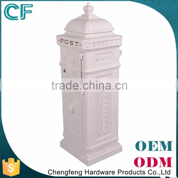 The Most Popular Style In Europe New Style Cast Aluminiun White Letterboxes For Sale From China photo-2