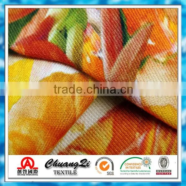 Flower Print Denim Fabric Wholesale photo-3