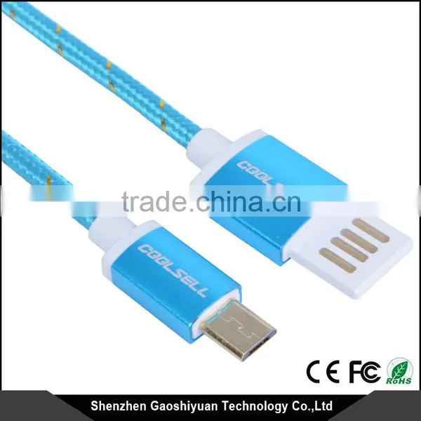 High Quality Super Fast Charging Noodle Flat 1.5 M Dual Usb Cable Micro Usb Data Cable for Samsung photo-4
