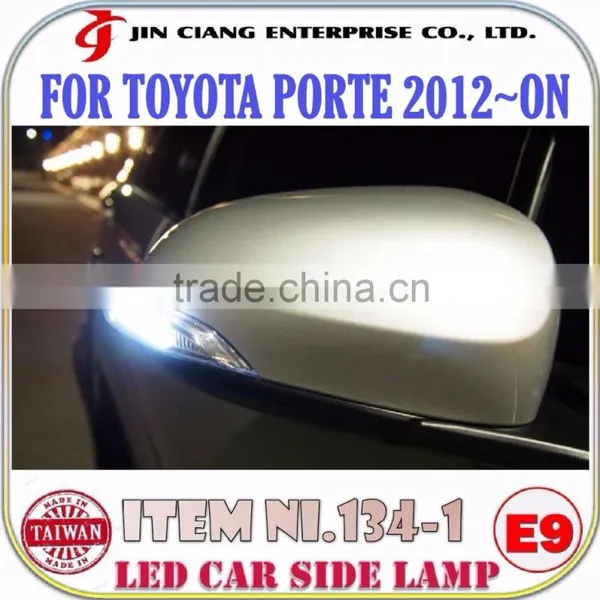 Car Refit LED SIDE Mirror Cover LIGHT Guide Lamp FOR TOYOTA PORTE photo-6