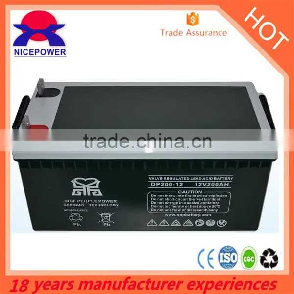 General Maintenance Type and 12v Voltage VRLA AGM Battery 12V 200AH Deep Cycle photo-2