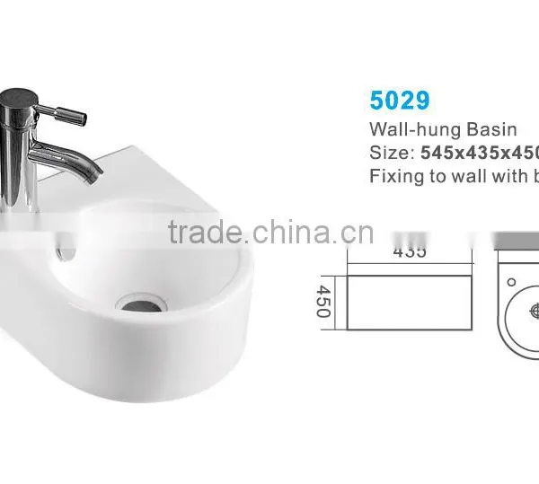 Wall Hung Basin and Sink for Hotel Bathroom Project photo-5