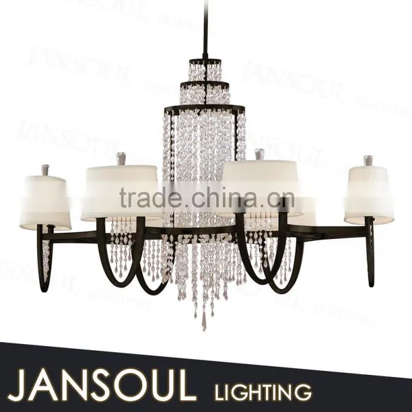 Vintage Pendant Lighting Large Wrought Iron Chandelier Antique Black Crystal Chandelier Industrial Chandeliers for Sale