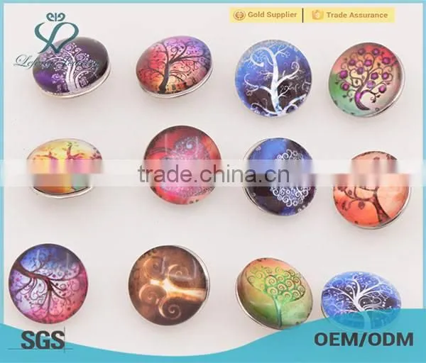 Tree Metal and Plastic Snap Buttons,snap in Plastic Buttons