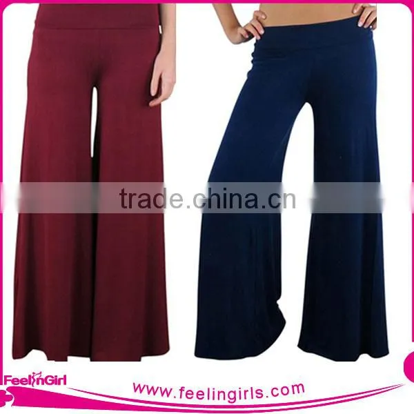 Fast Delivery Various Types Of Sexy Palazzo Trousers For Ladies photo-2
