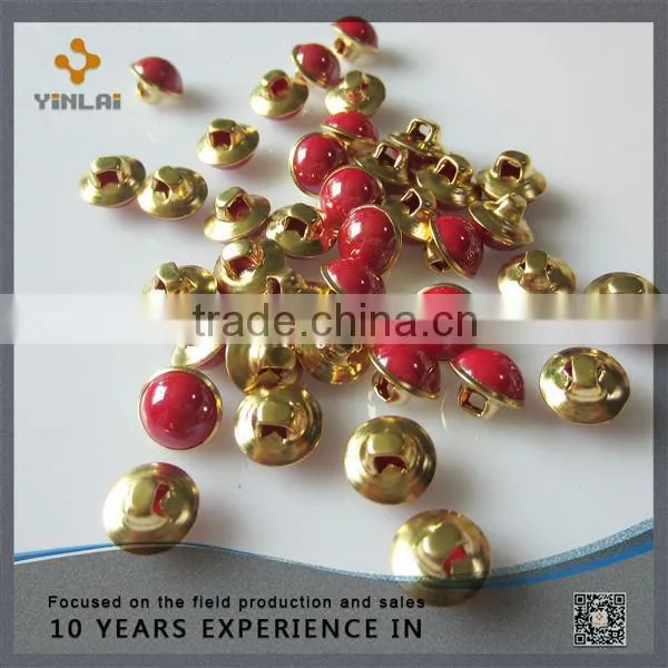 Round Metal Button With Pearl photo-2