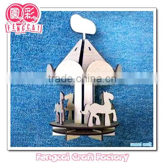 Custom DIY Puzzle Wooden House Model (Custom Wood Craft in Laser Cut & Engraving)