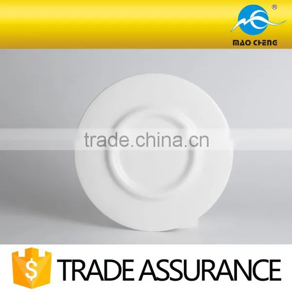 Big White Round Ceramic Tray for Hotel photo-2