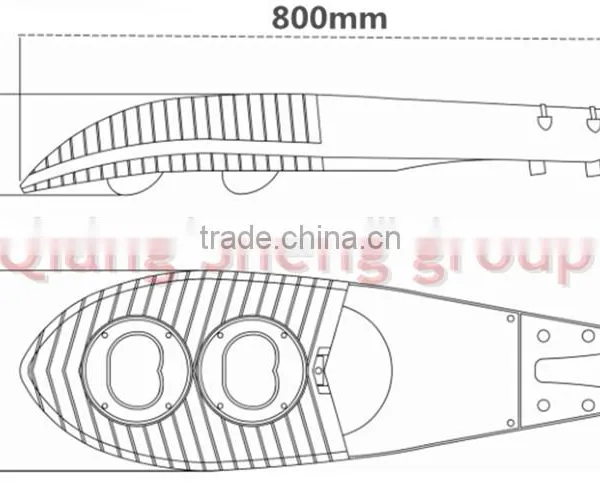 Road Lighting Engineering Aluminum Die Casting High Power 100W/120W/160W/200W COB LED Street Light Housing Lamp photo-6
