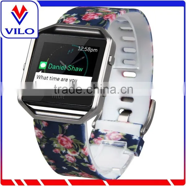 For Fitbit Blaze Replacement Wrist Band, Silicone Watch Strap Adjustbable Rubber Wrist Band for Fitbit Blaze photo-5