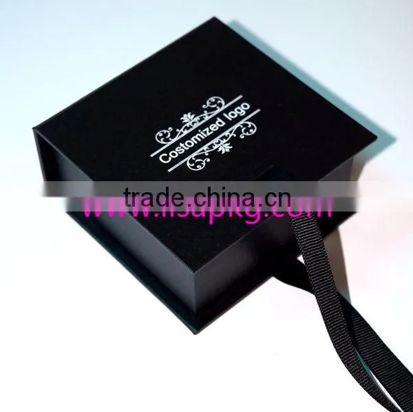 Free Sample Black Custom Chipboard Gift Paper Box photo-3