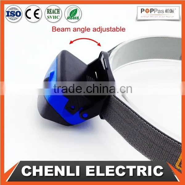 Poppas T10 3AAA Battery Operated Outdoor Waterproof Camping Running Walking Reading Ultra Bright Headlamp photo-3