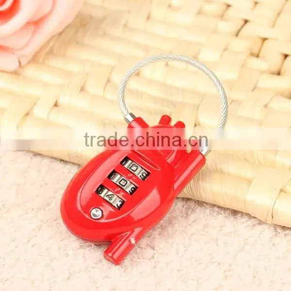 New Design Heart Shape Lock,Resettable Luggage Lock, Combination Lock CH-015 photo-2