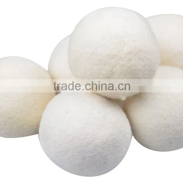 Sinland 6-Pack XL Premium 100% Wool Dryer Balls, Reusable Natural Fabric Softener