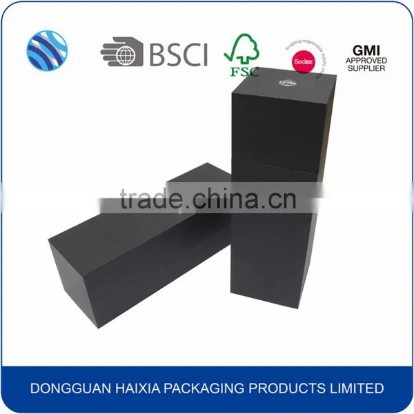 Black Hot Stamp Cardboard Packaging Box for Wine photo-4