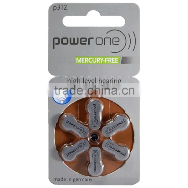 Power One P312 Hearing Aid Batteries, PR41