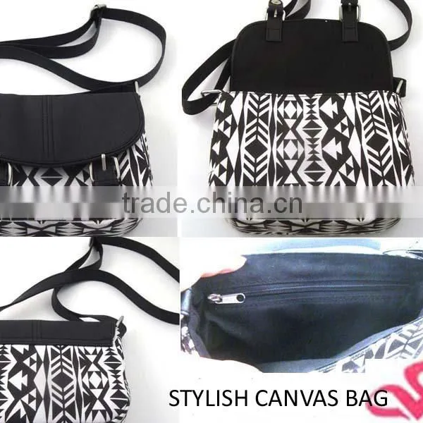 WLO93-7 100% Leather PU Aztec Printed Lady Bags Womens Over the Shoulder